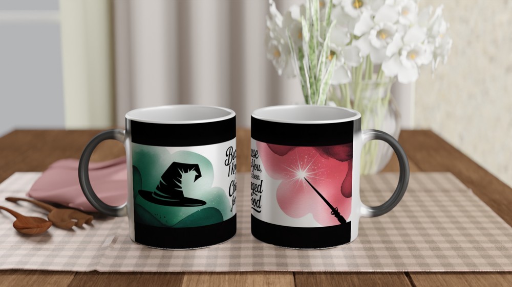 Wicked Mug | 'Because I Knew You' Quote | Musical Theatre Gift | Best Friend Present — view 3
