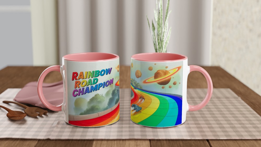 Rainbow Road Champion Space Racing Mug — view 6