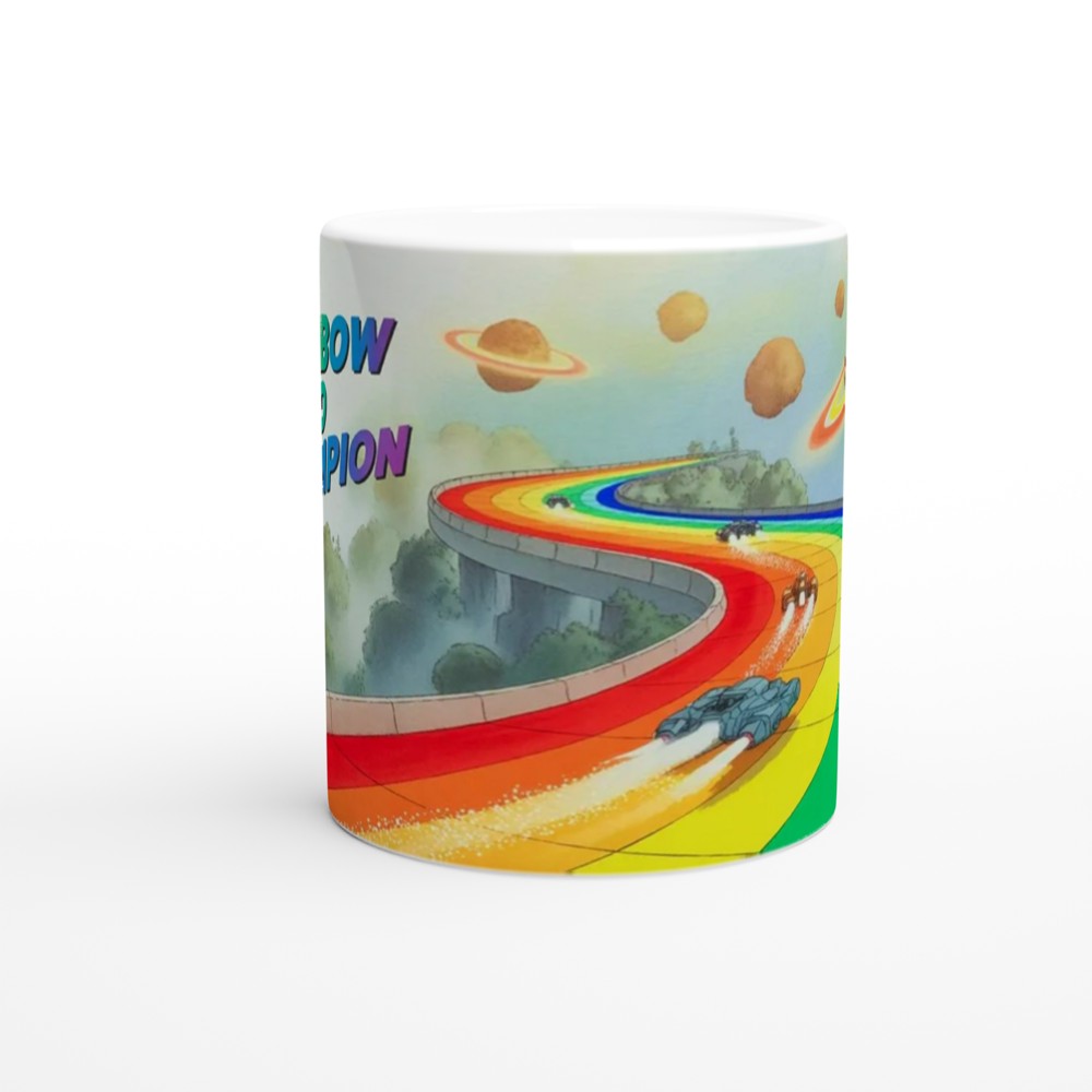 Rainbow Road Champion Space Racing Mug — view 11