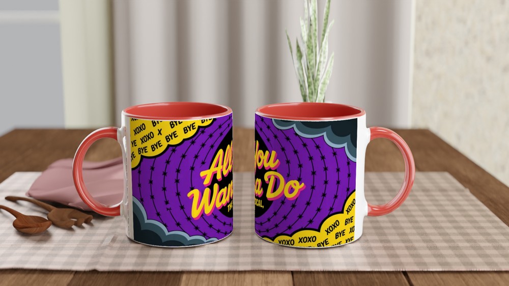All You Wanna Do The Musical Retro Design Mug — view 7