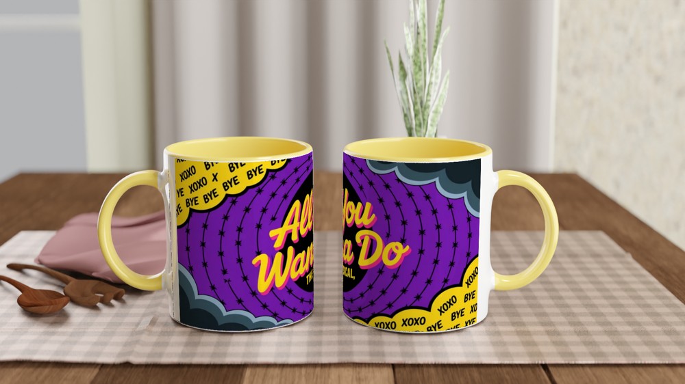 All You Wanna Do The Musical Retro Design Mug — view 8