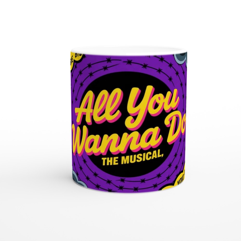 All You Wanna Do The Musical Retro Design Mug — view 11