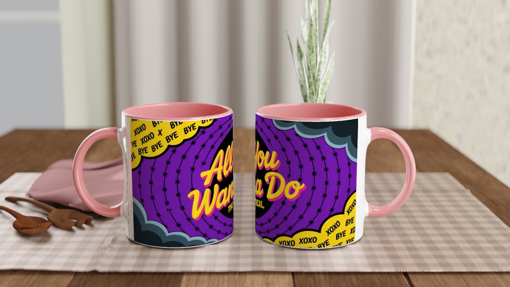 All You Wanna Do The Musical Retro Design Mug — view 6