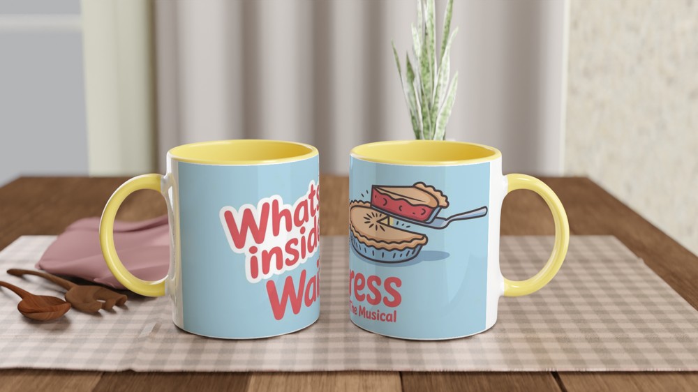 Waitress Musical Mug | What's Inside Pie Design | Theatre Lover Gift | Musical Theatre Present for Her — view 8