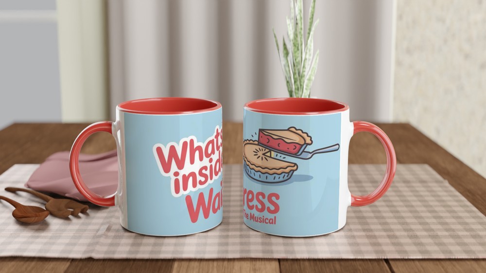 Waitress Musical Mug | What's Inside Pie Design | Theatre Lover Gift | Musical Theatre Present for Her — view 7