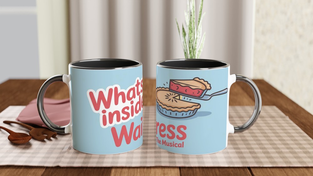 Waitress Musical Mug | What's Inside Pie Design | Theatre Lover Gift | Musical Theatre Present for Her — view 9