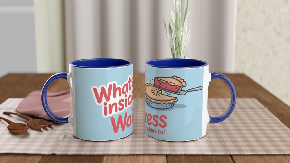 Waitress Musical Mug | What's Inside Pie Design | Theatre Lover Gift | Musical Theatre Present for Her — view 4