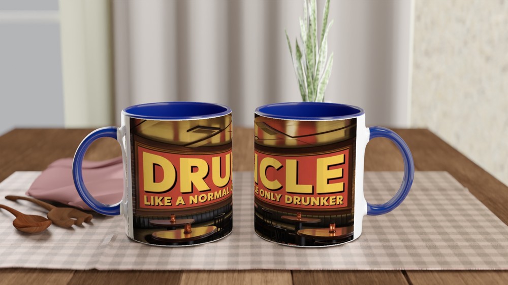 Drunkle Mug | Funny Uncle Gift | Pub Theme Beer Drinker Present | Uncle Birthday Christmas Gift for Him — view 4