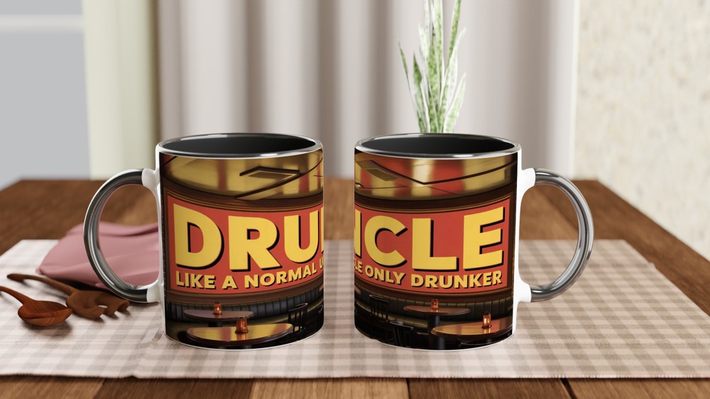 Drunkle Mug | Funny Uncle Gift | Pub Theme Beer Drinker Present | Uncle Birthday Christmas Gift for Him — view 9