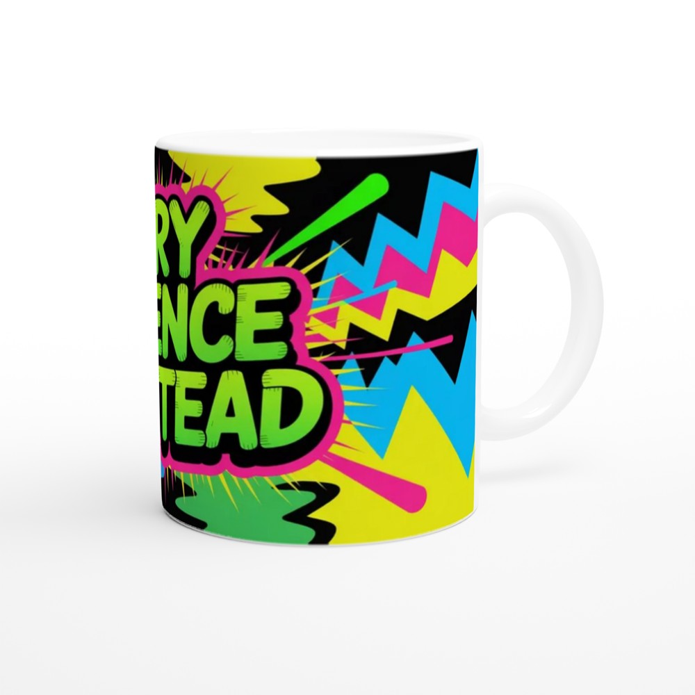 Try Silence Instead - Retro Pop Art Sarcastic Mug — view 12
