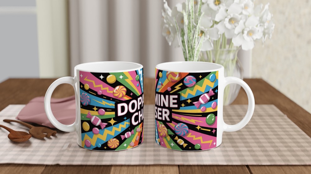 Dopamine Chaser Pop Art Candy Explosion Mug