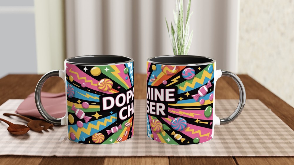 Dopamine Chaser Pop Art Candy Explosion Mug — view 9