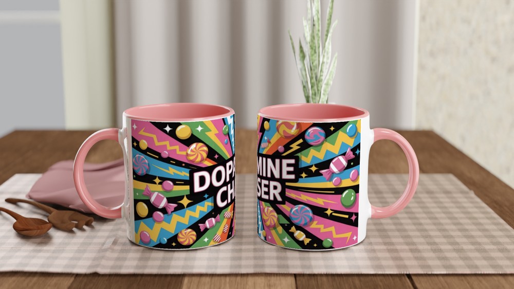 Dopamine Chaser Pop Art Candy Explosion Mug — view 6