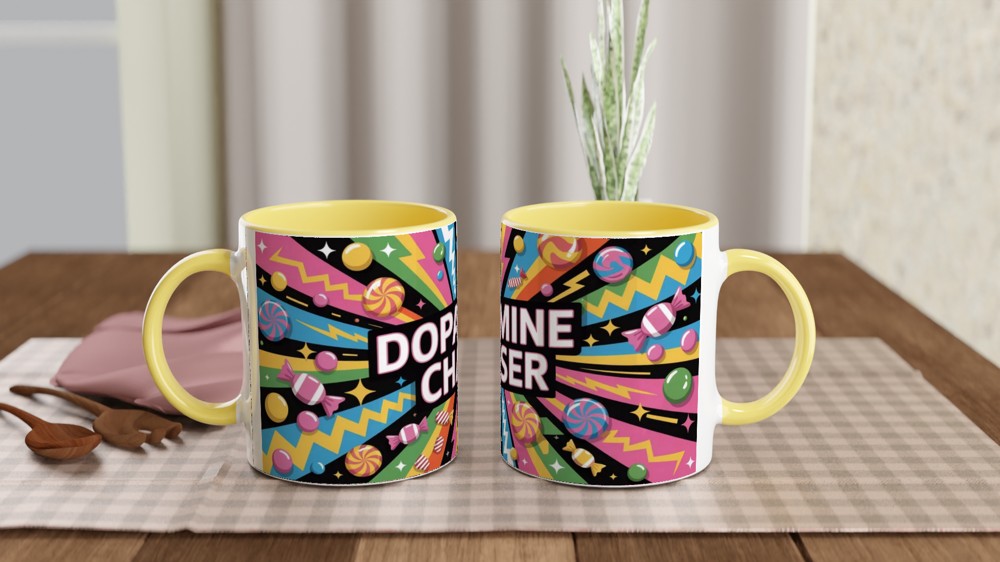 Dopamine Chaser Pop Art Candy Explosion Mug — view 8