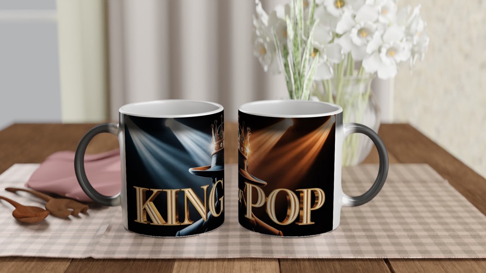 MJ the Musical Mug | Legacy Finale Fedora and Crown Design | Musical Theatre Gift | Present for Theatre Lovers — view 3