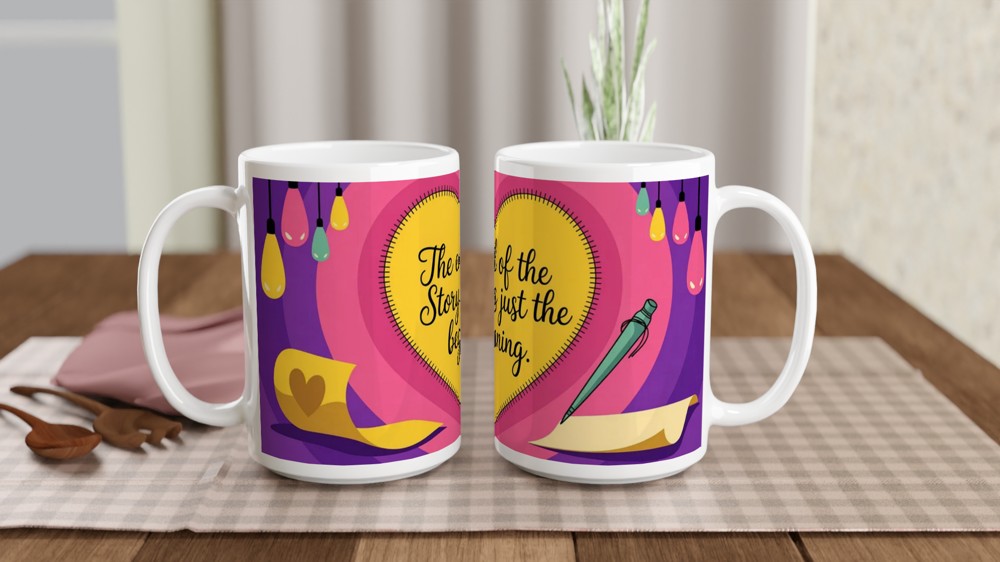 & Juliet Mug | The End of the Story Quote | Musical Theatre Gift | Graduation and New Job Present for Her — view 2