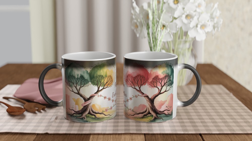 Made For Each Other Mug | Romantic Anniversary Gift | Valentines Mug for Couples | Wrap Around Love Design Present — view 3