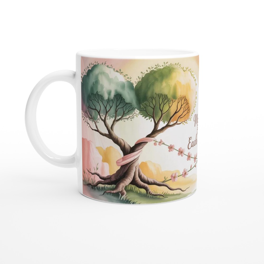 Made For Each Other Mug | Romantic Anniversary Gift | Valentines Mug for Couples | Wrap Around Love Design Present — view 10