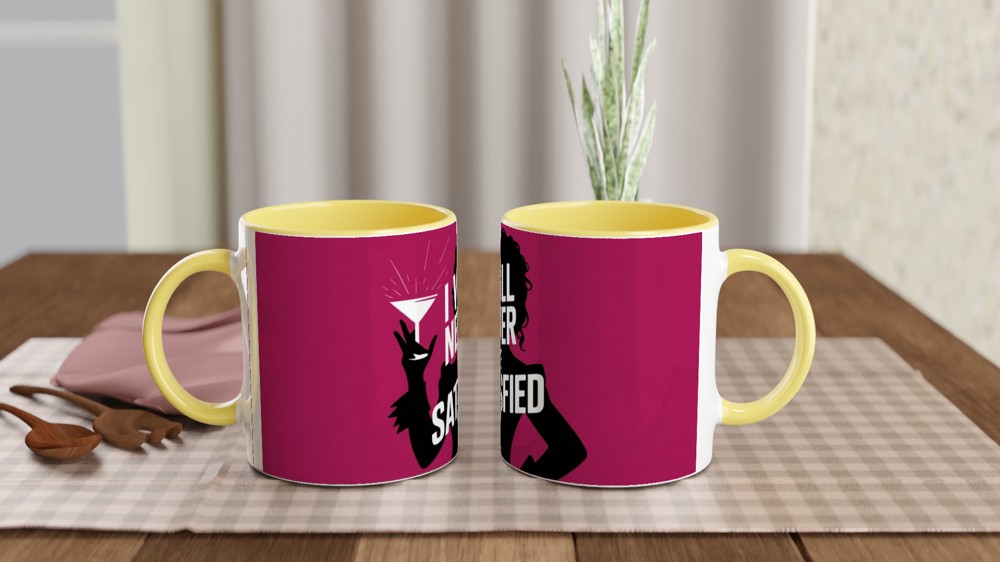 I Will Never Be Satisfied - Woman Silhouette Mug — view 8
