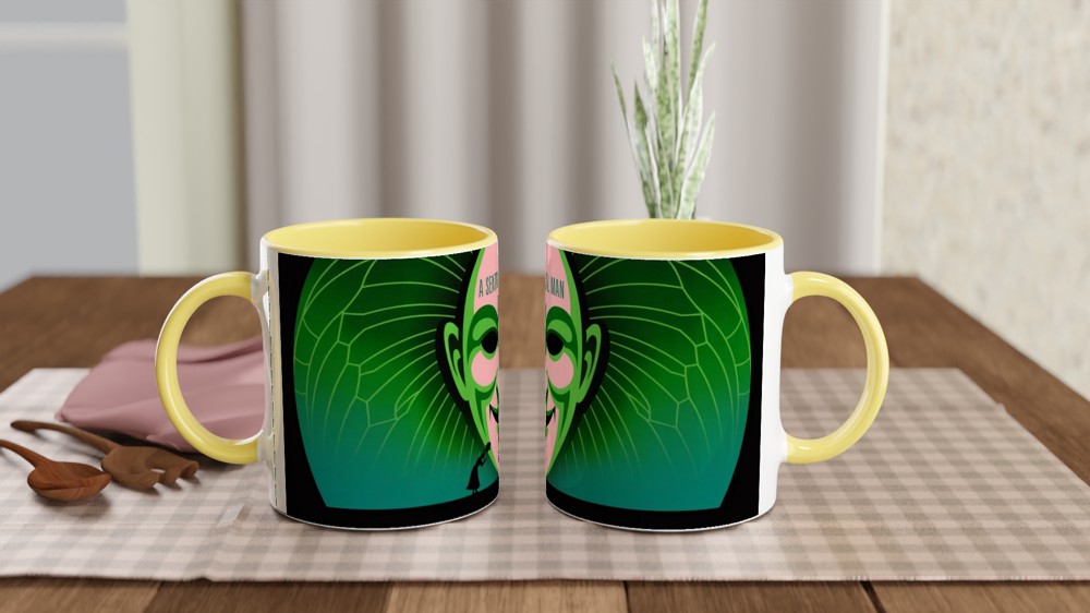 A Sentimental Man Green Theatre Mask Design — view 8