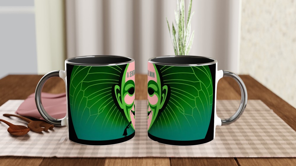 A Sentimental Man Green Theatre Mask Design — view 9
