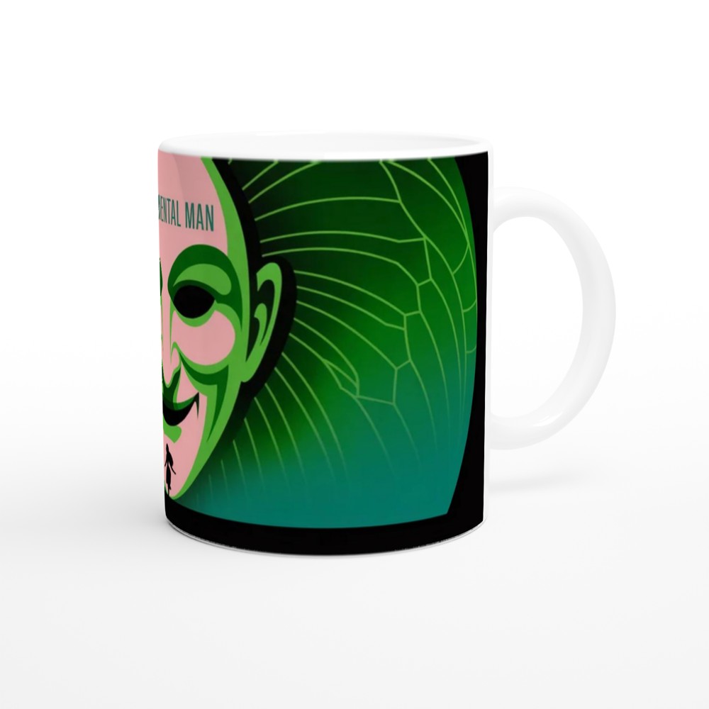 A Sentimental Man Green Theatre Mask Design — view 12