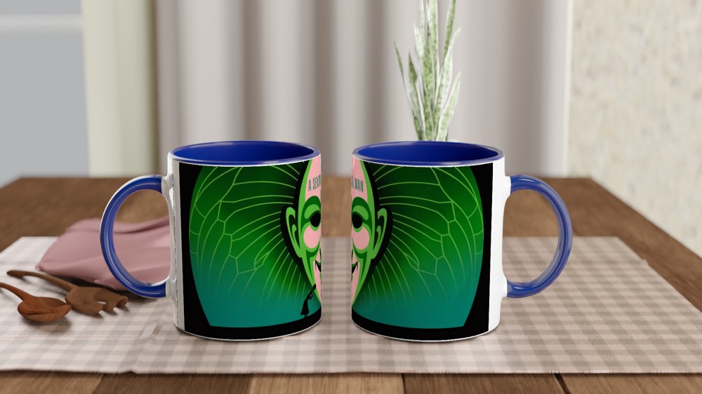 A Sentimental Man Green Theatre Mask Design — view 4