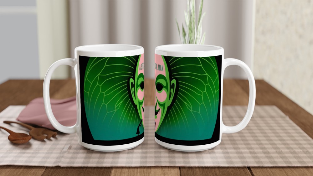 A Sentimental Man Green Theatre Mask Design — view 2