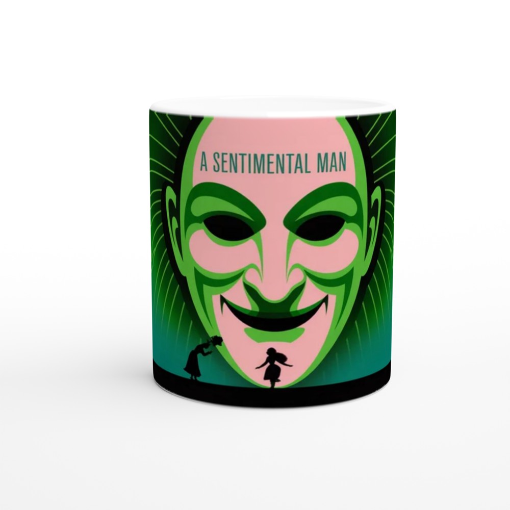 A Sentimental Man Green Theatre Mask Design — view 11
