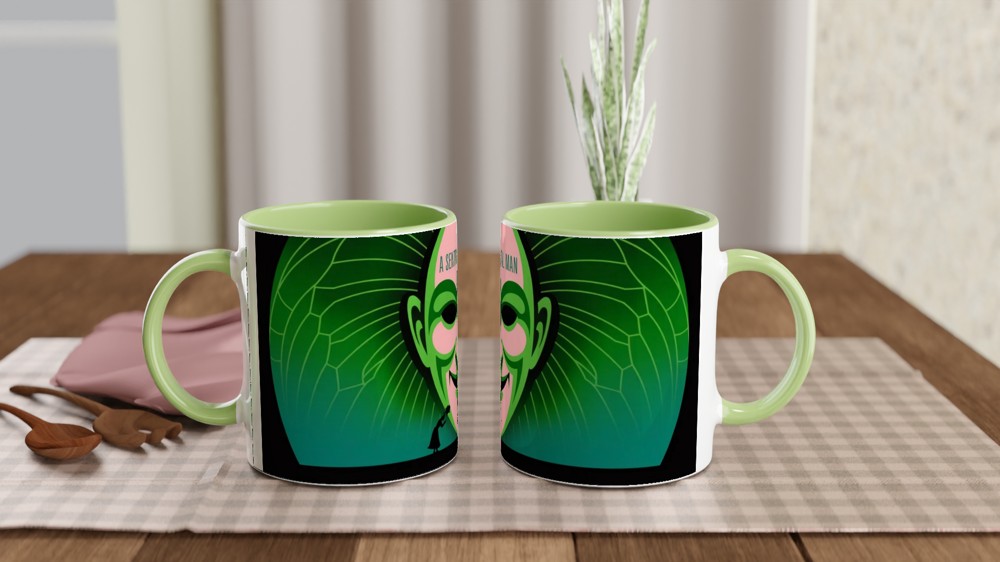 A Sentimental Man Green Theatre Mask Design — view 5