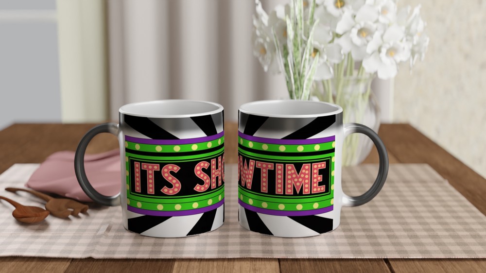 It's Showtime Retro Marquee Sign Mug — view 3