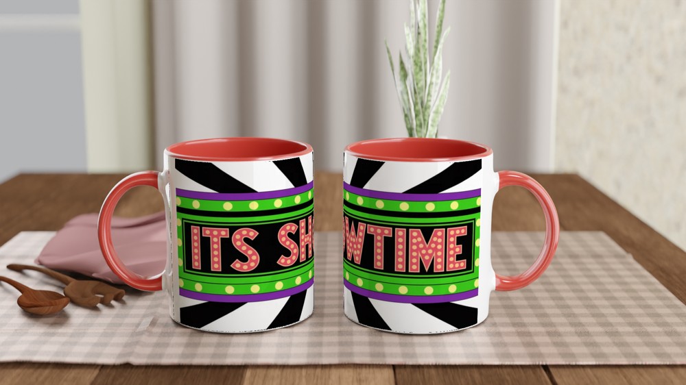 It's Showtime Retro Marquee Sign Mug — view 7