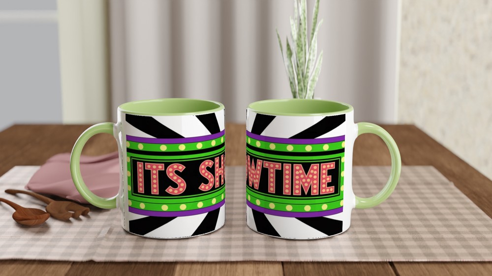 It's Showtime Retro Marquee Sign Mug — view 5