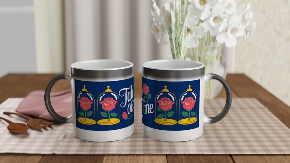 Beauty and the Beast Mug | Tale As Old As Time Quote | Musical Theatre Gift | Romantic Anniversary Present for Her — view 3
