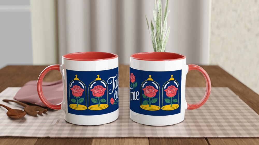 Beauty and the Beast Mug | Tale As Old As Time Quote | Musical Theatre Gift | Romantic Anniversary Present for Her — view 7