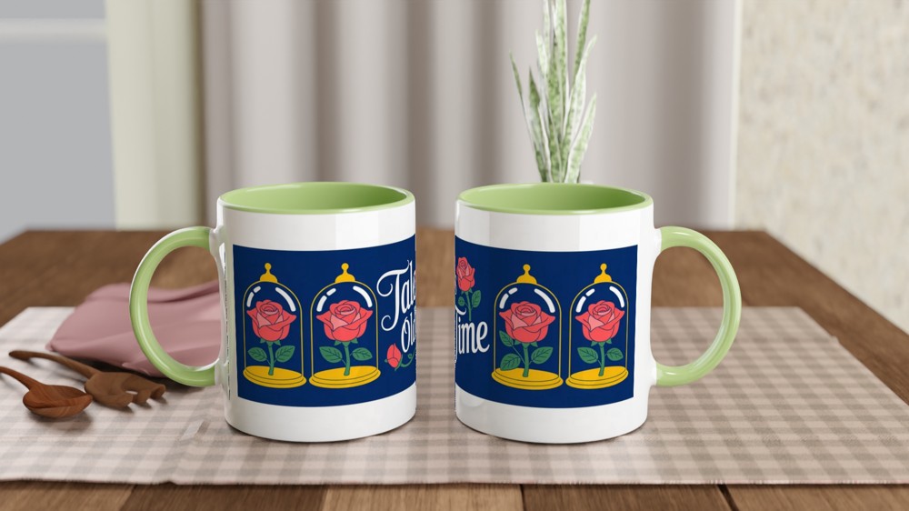 Beauty and the Beast Mug | Tale As Old As Time Quote | Musical Theatre Gift | Romantic Anniversary Present for Her — view 5