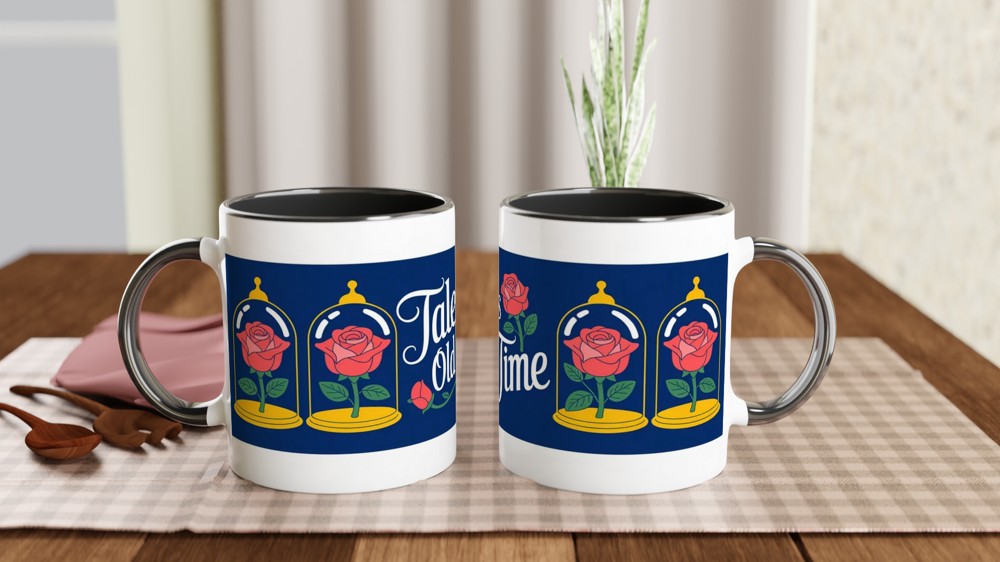 Beauty and the Beast Mug | Tale As Old As Time Quote | Musical Theatre Gift | Romantic Anniversary Present for Her — view 9