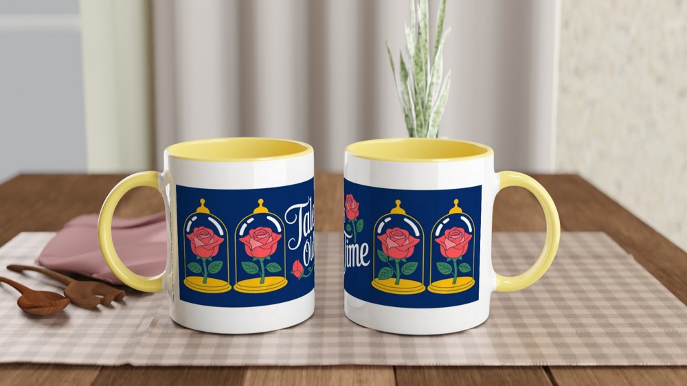 Beauty and the Beast Mug | Tale As Old As Time Quote | Musical Theatre Gift | Romantic Anniversary Present for Her — view 8