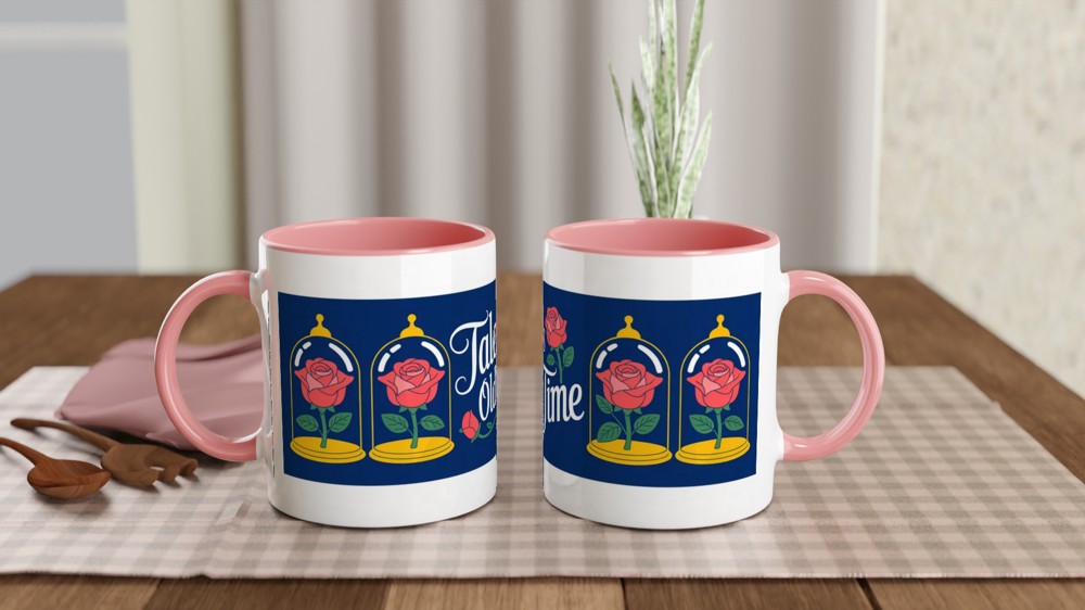 Beauty and the Beast Mug | Tale As Old As Time Quote | Musical Theatre Gift | Romantic Anniversary Present for Her — view 6