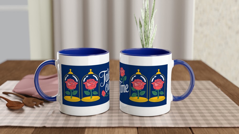 Beauty and the Beast Mug | Tale As Old As Time Quote | Musical Theatre Gift | Romantic Anniversary Present for Her — view 4