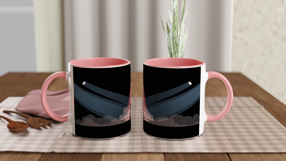 Stage Performer Silhouette Spotlight Dance Mug — view 6