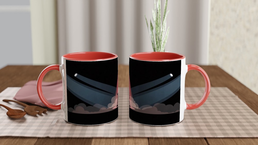 Stage Performer Silhouette Spotlight Dance Mug — view 7