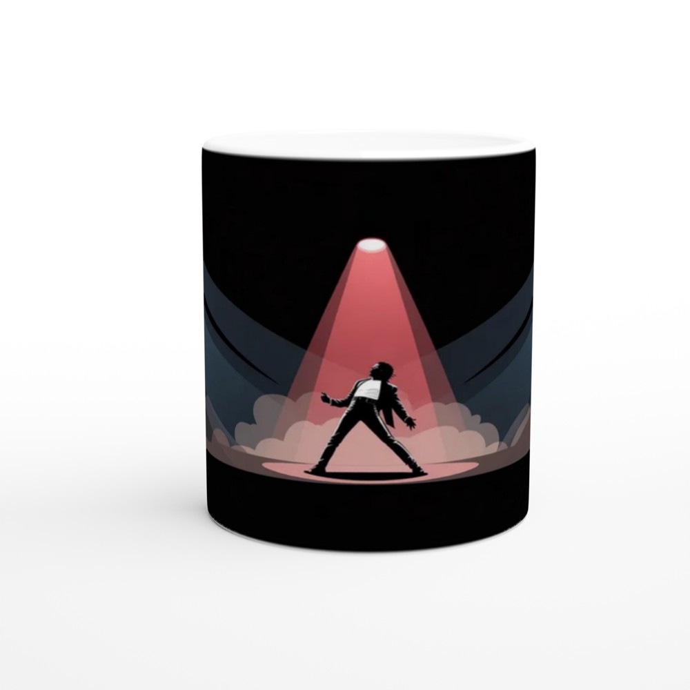 Stage Performer Silhouette Spotlight Dance Mug — view 11