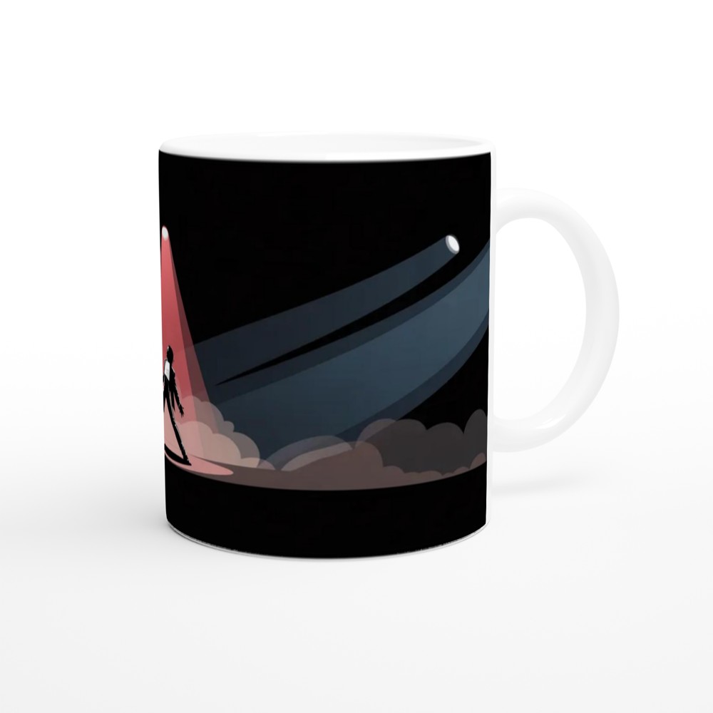 Stage Performer Silhouette Spotlight Dance Mug — view 12