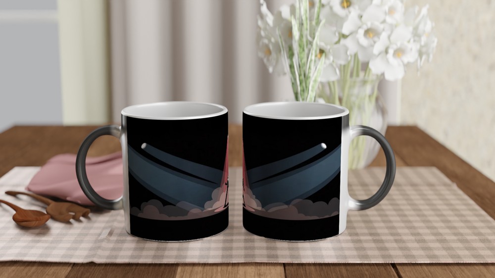Stage Performer Silhouette Spotlight Dance Mug — view 3