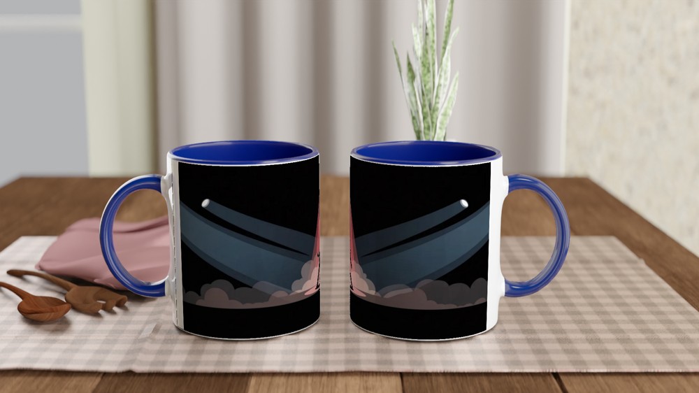 Stage Performer Silhouette Spotlight Dance Mug — view 4