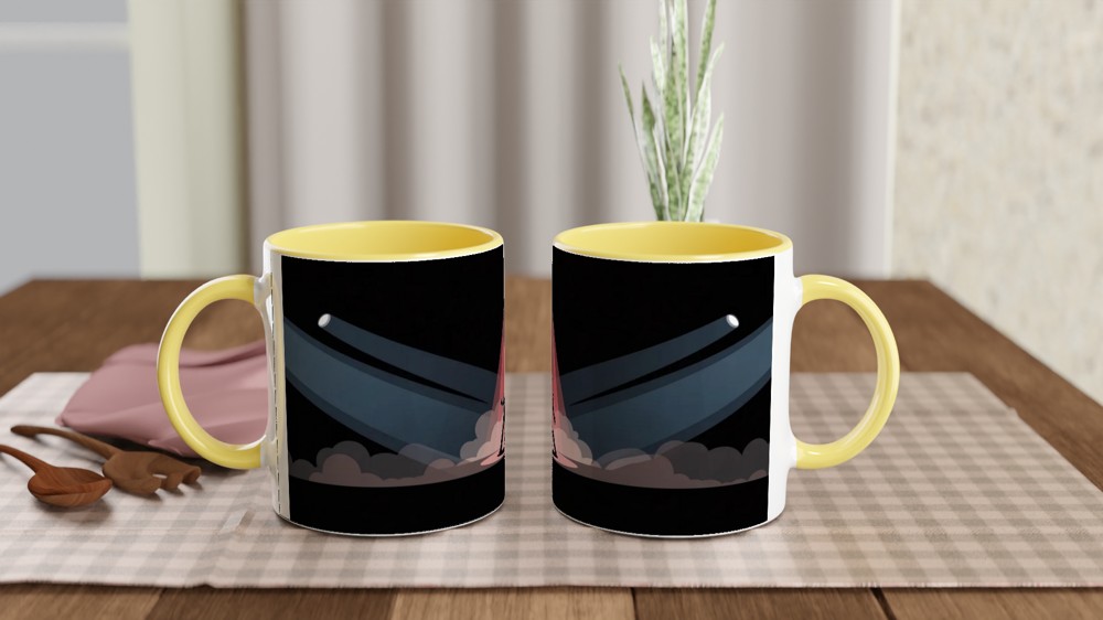 Stage Performer Silhouette Spotlight Dance Mug — view 8