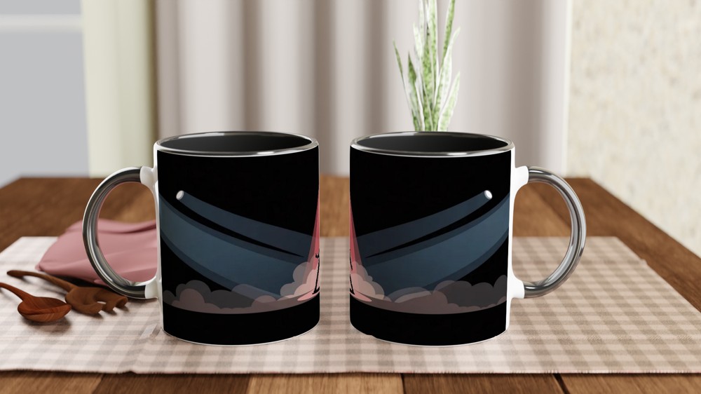 Stage Performer Silhouette Spotlight Dance Mug — view 9