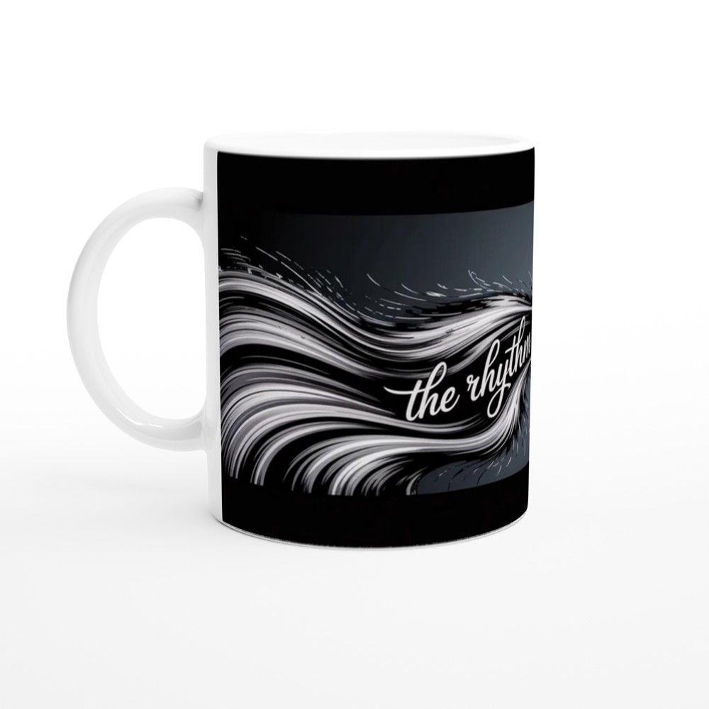 Musical Theatre Mug | 'The Rhythm Never Stops' Dance Art | Theatre Lover Gift | MJ Musical Inspired Present — view 10