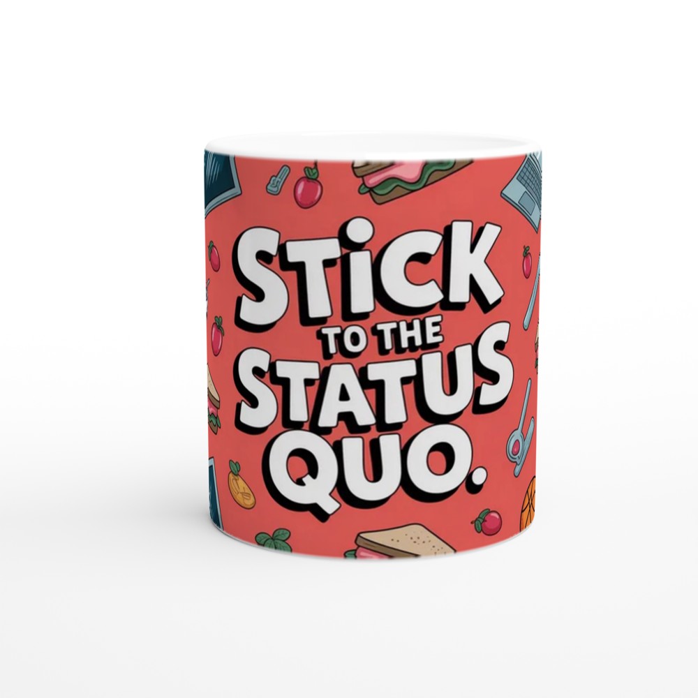 High School Musical Mug | Stick to the Status Quo Gift | Cafeteria Song Theatre Present | Musical Theatre Mug for Best Friend — view 11